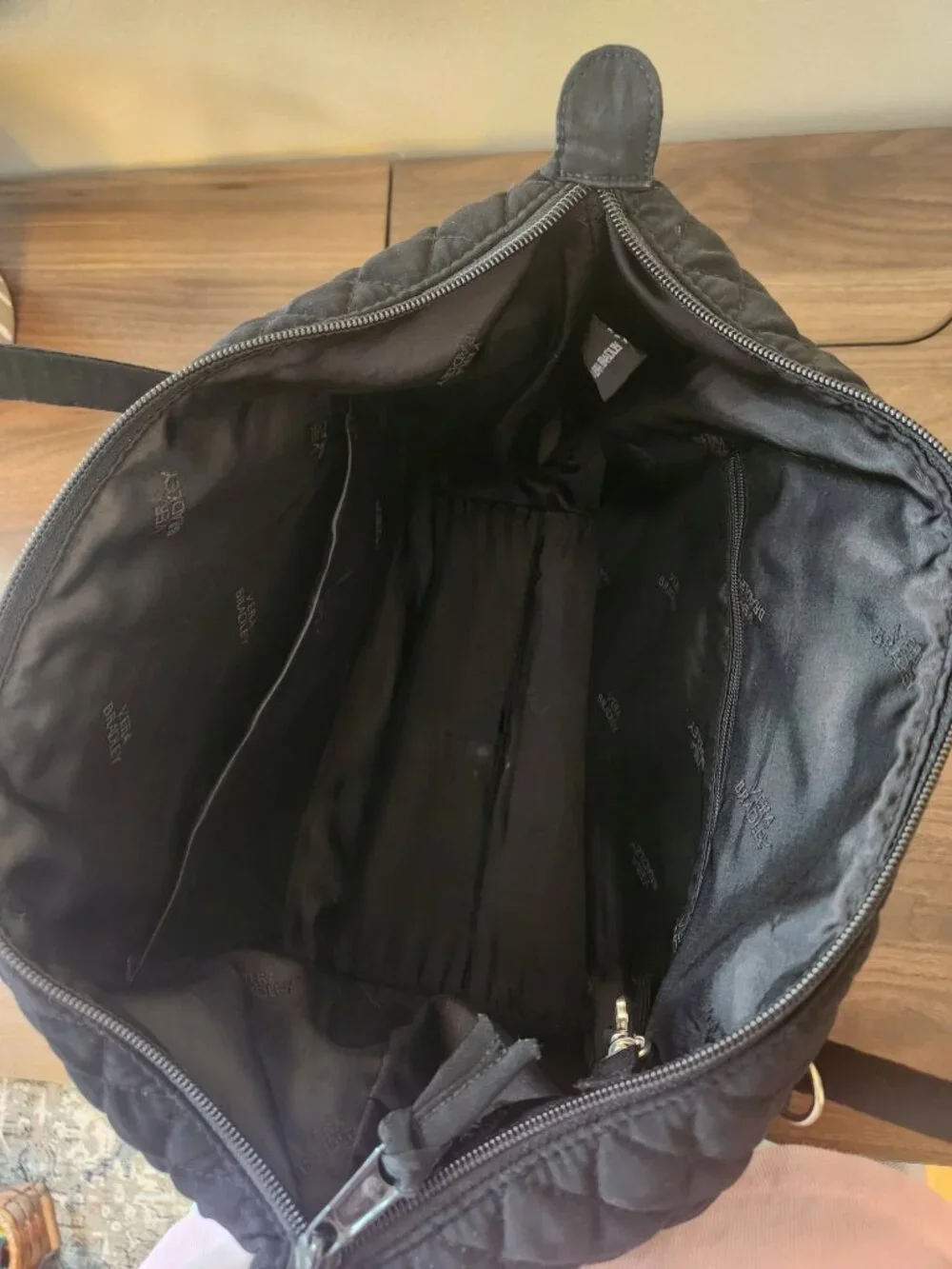 Black Quilted Vera Bradley Tote